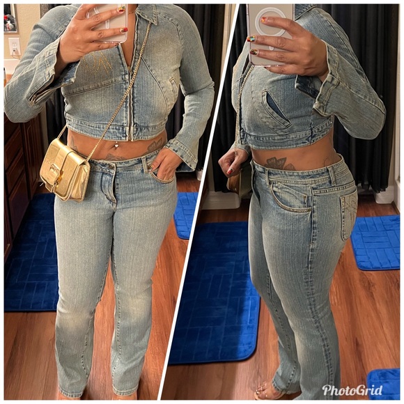 Akademiks Jean Jacket & Pants Set - Picture 3 of 12